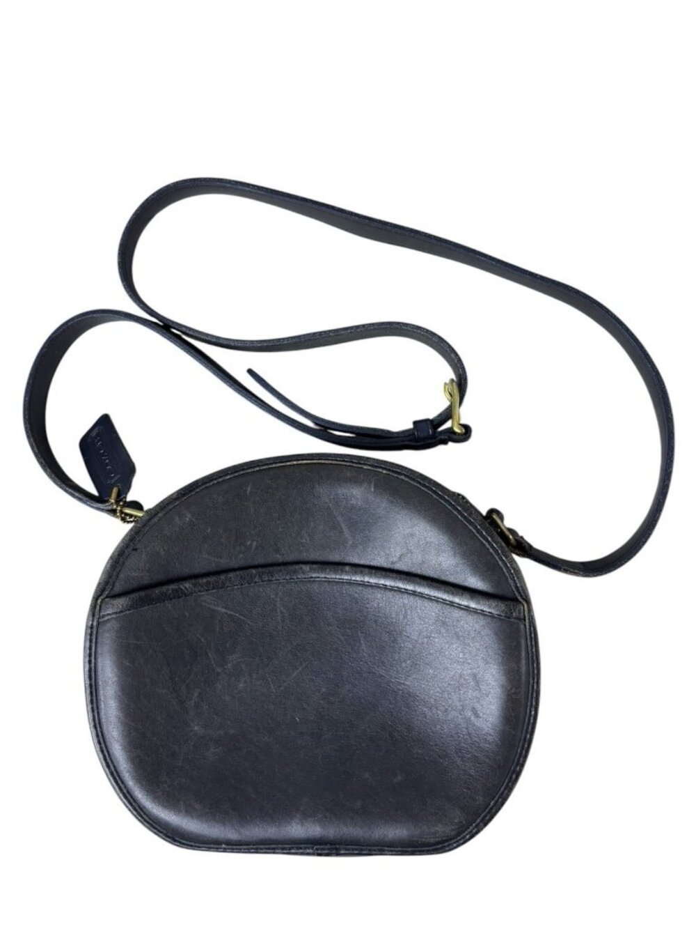 Vintage Coach Chester Canteen Crossbody Bag Purse Black 1980s